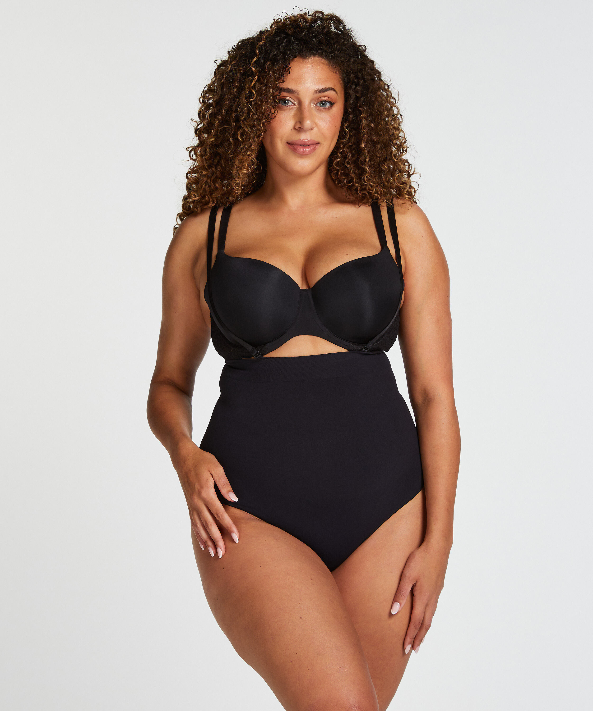 Naadloze corrigerend string met hoge taille