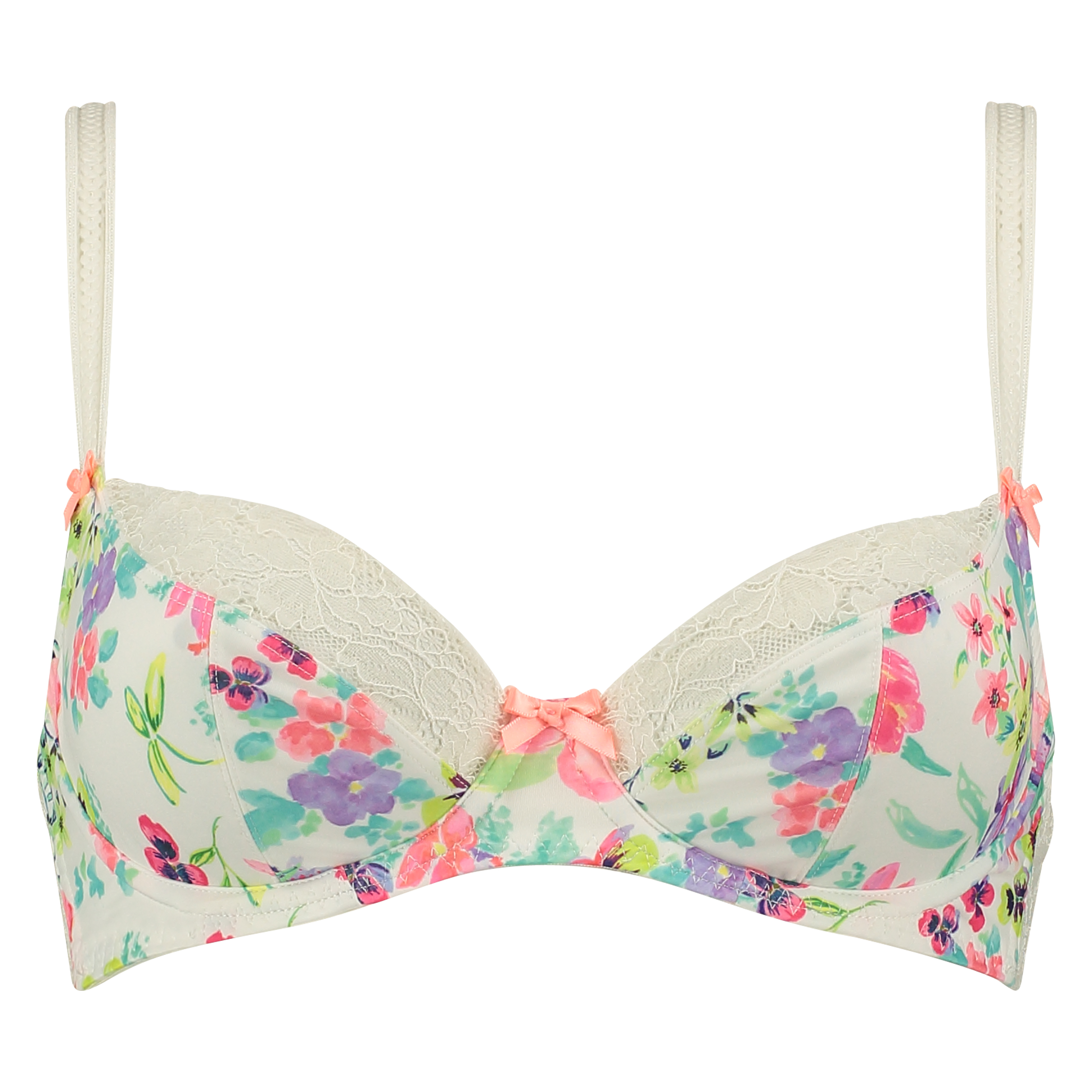 Underwired non-padded bra Ivy, Blanc, main