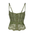 Voorgevormde beugel bustier Amelia, Groen