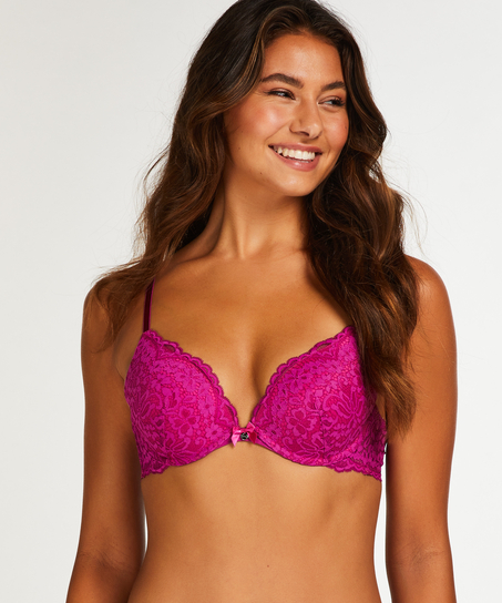 Voorgevormde push-up beugel bh Rose, Paars