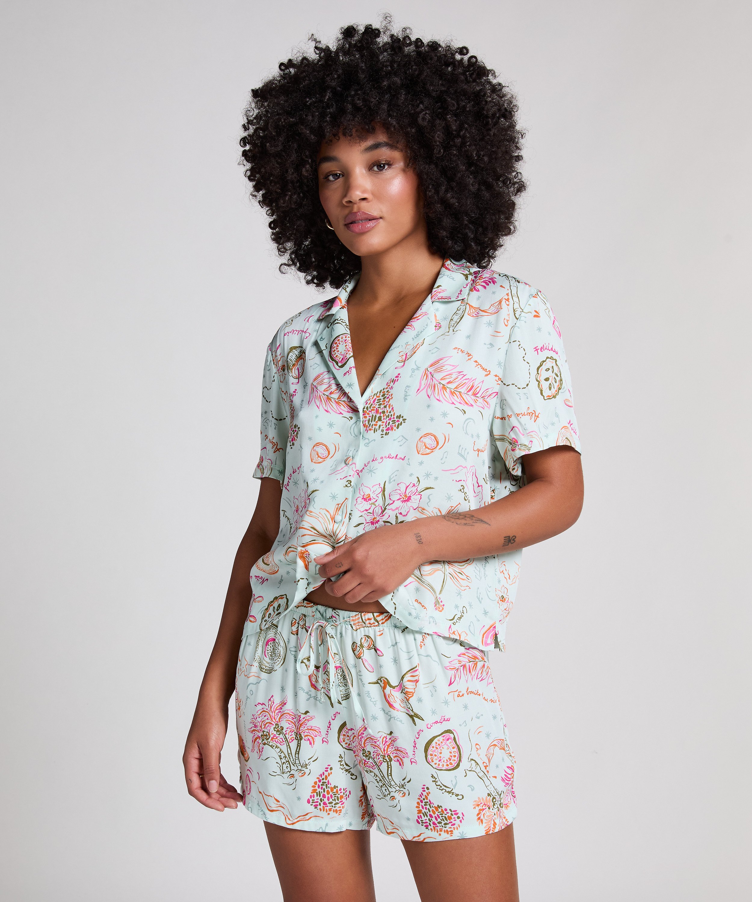 Short Satin, Groen, main