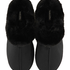 Slippers Fake Fur, Zwart