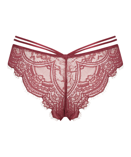 Hoog uitgesneden brazilian Sian, Rood