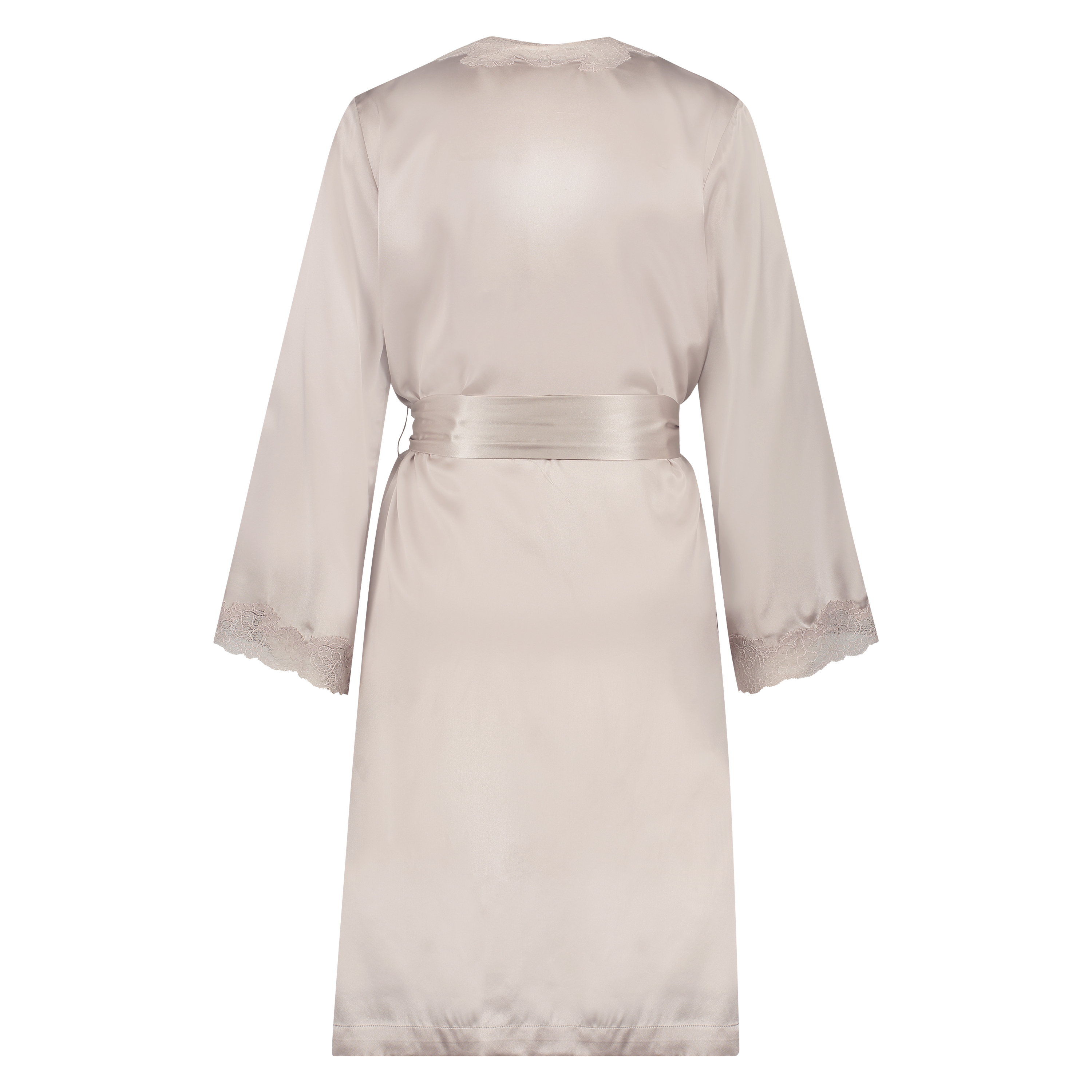 Kimono zijde lace trim, Roze, main