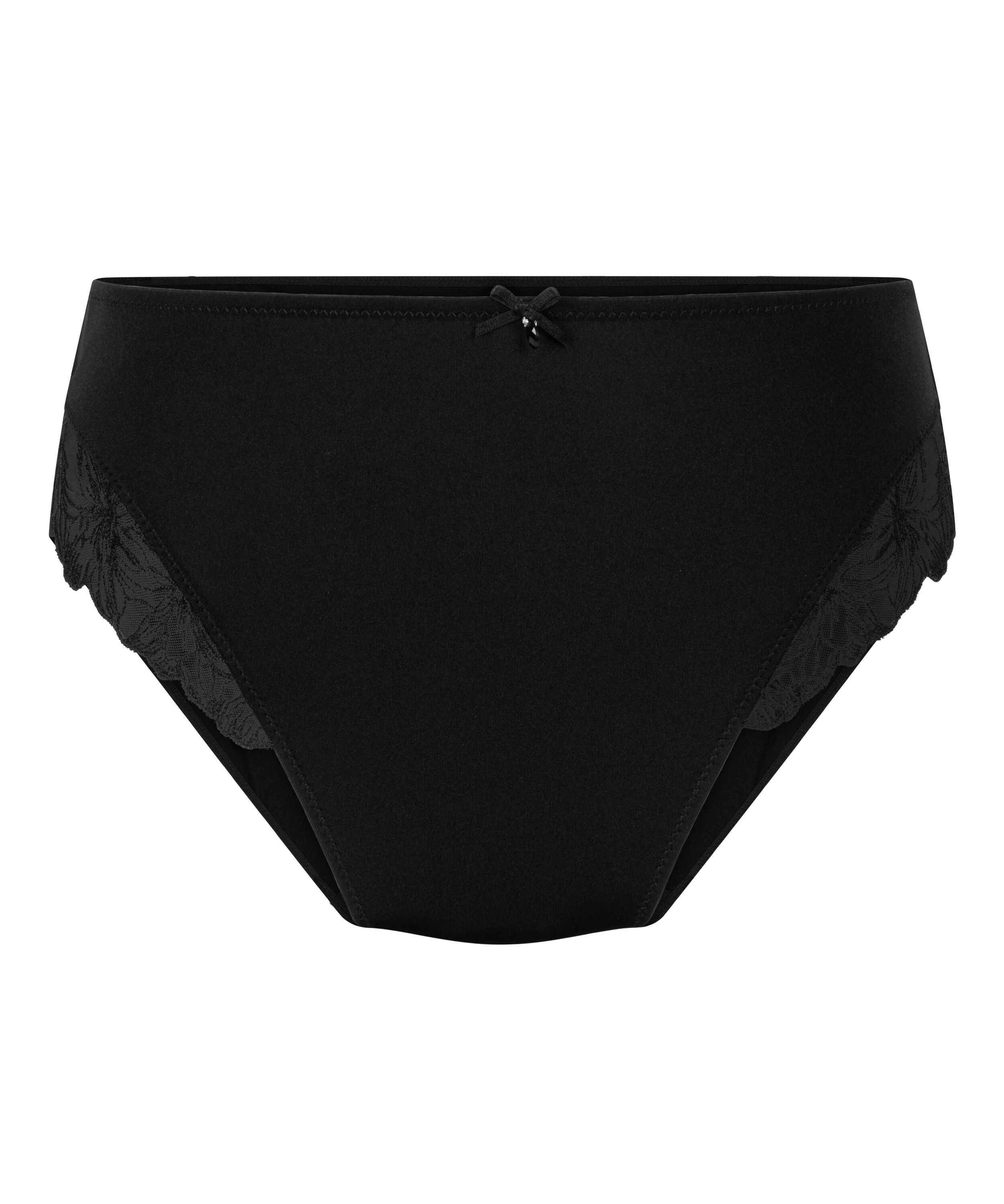 Rio-slip met hoge taille Lily, Zwart