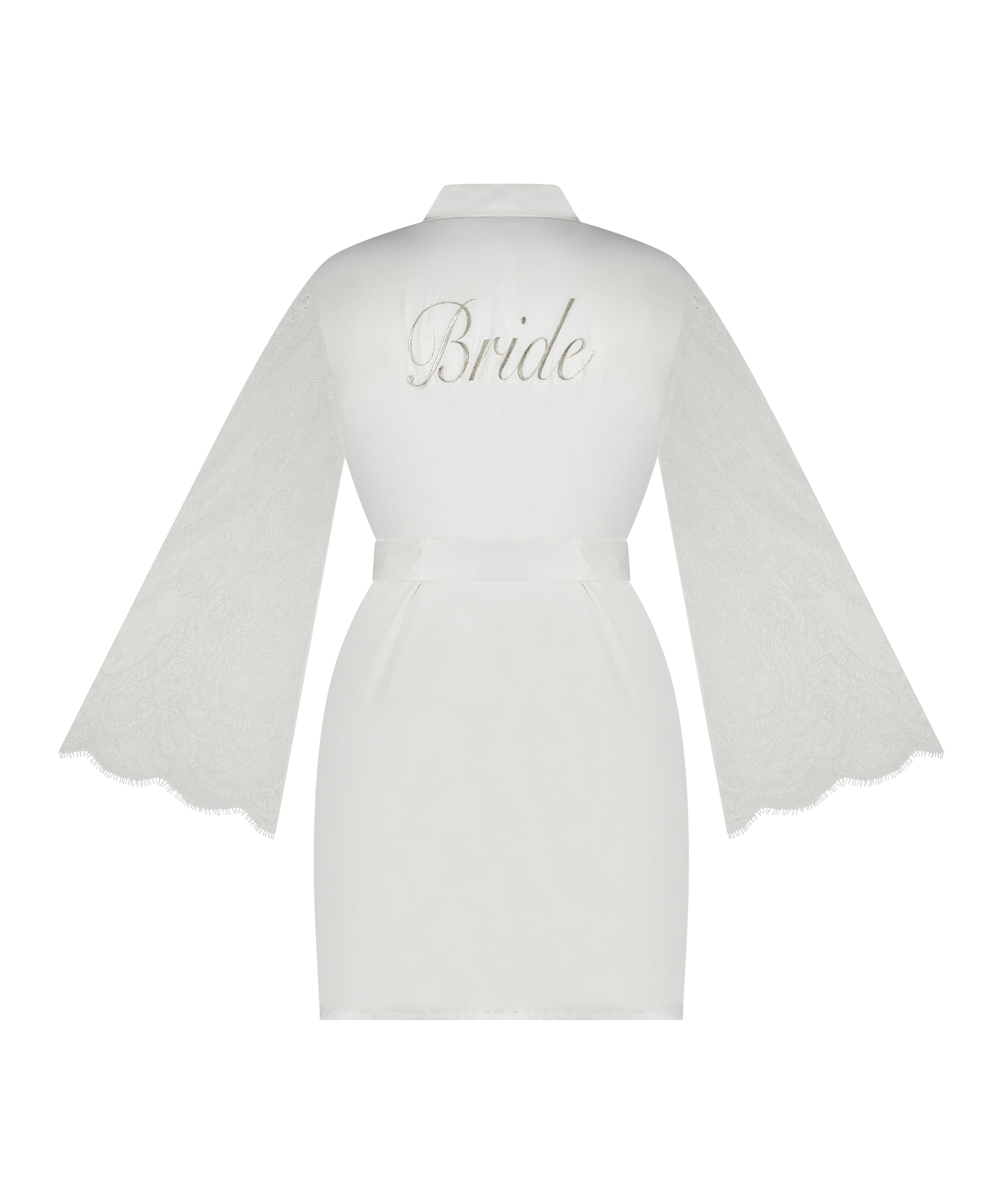 Kimono Satijn Bride, Wit, main