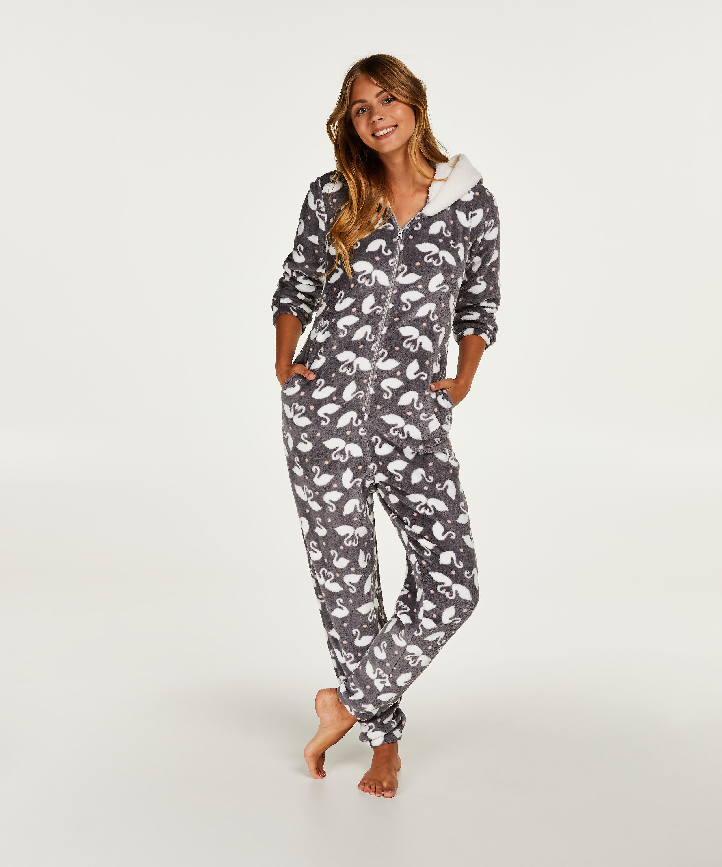 Onesie Fleece, Grijs