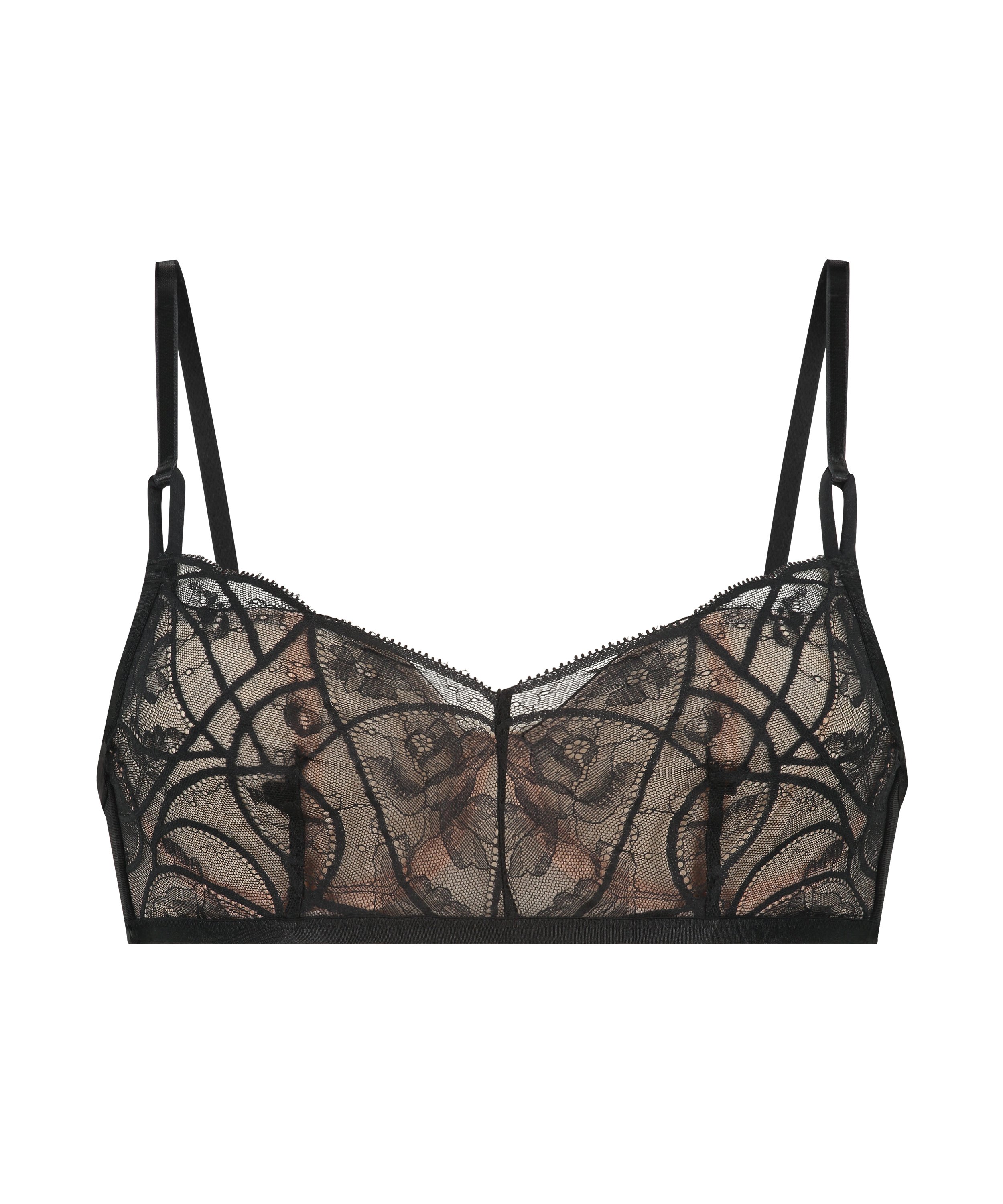 Soutien-gorge à armatures non préformé Luna, Noir, main