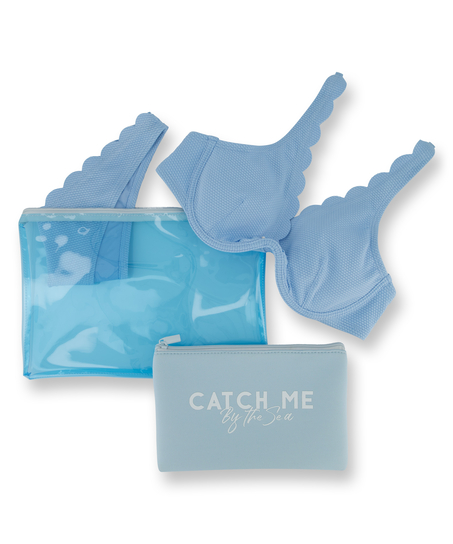 Pochette Bikini, Bleu