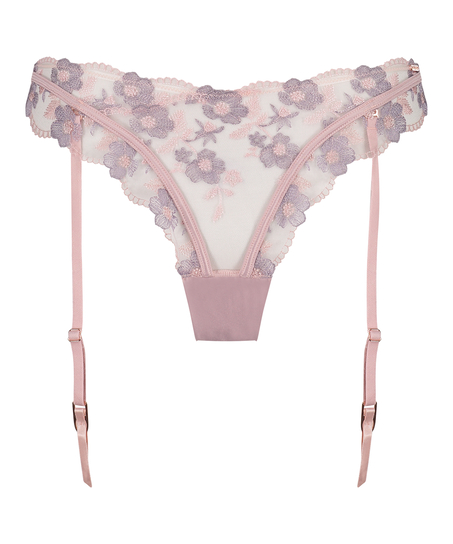 Jarretel string Sofia, Paars