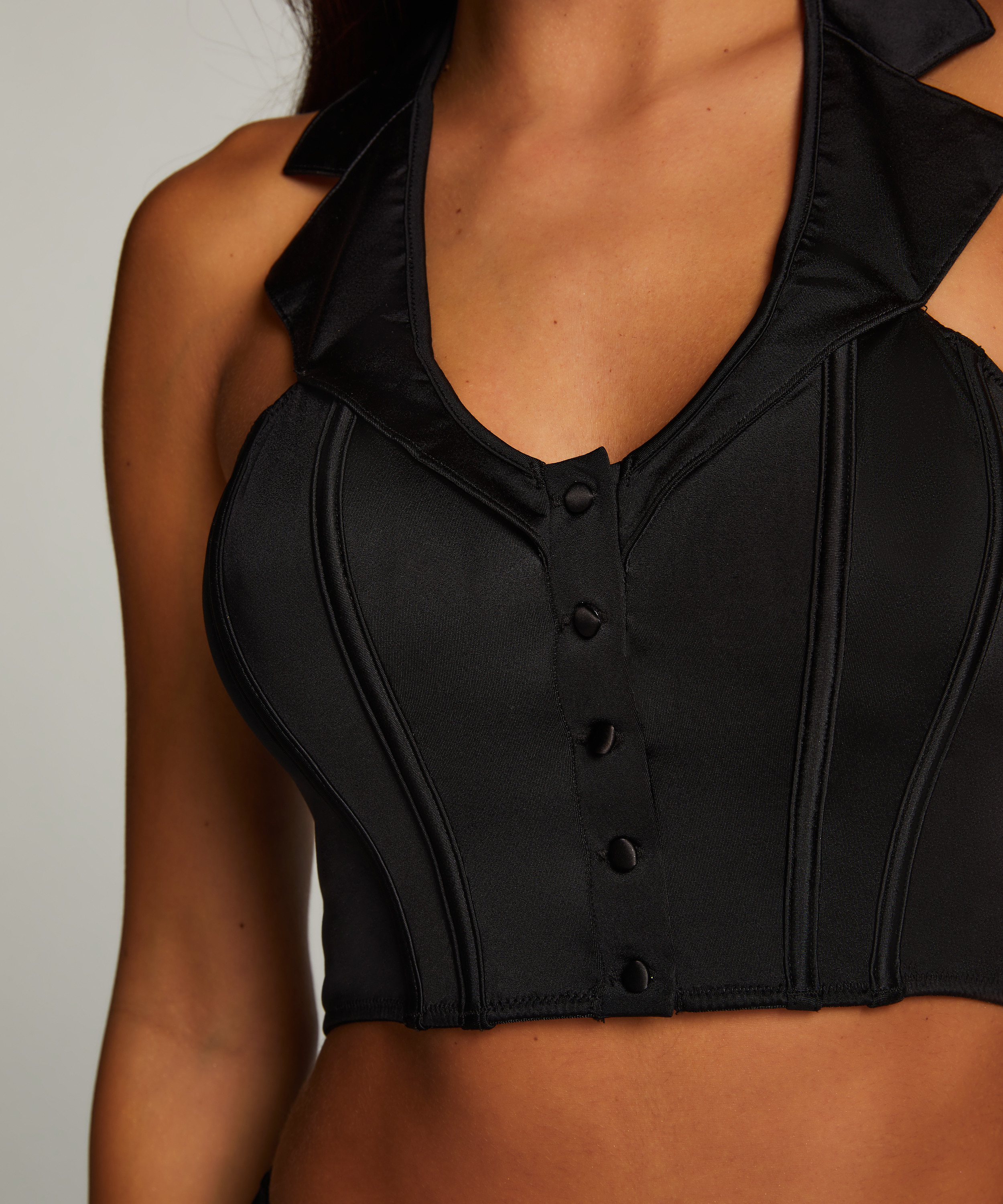 Bralette Bridget Bunny, Noir, main