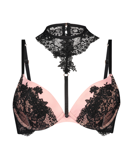 Soutien-gorge push-up rembourré à armatures Dawn Rebecca Mir, Rose