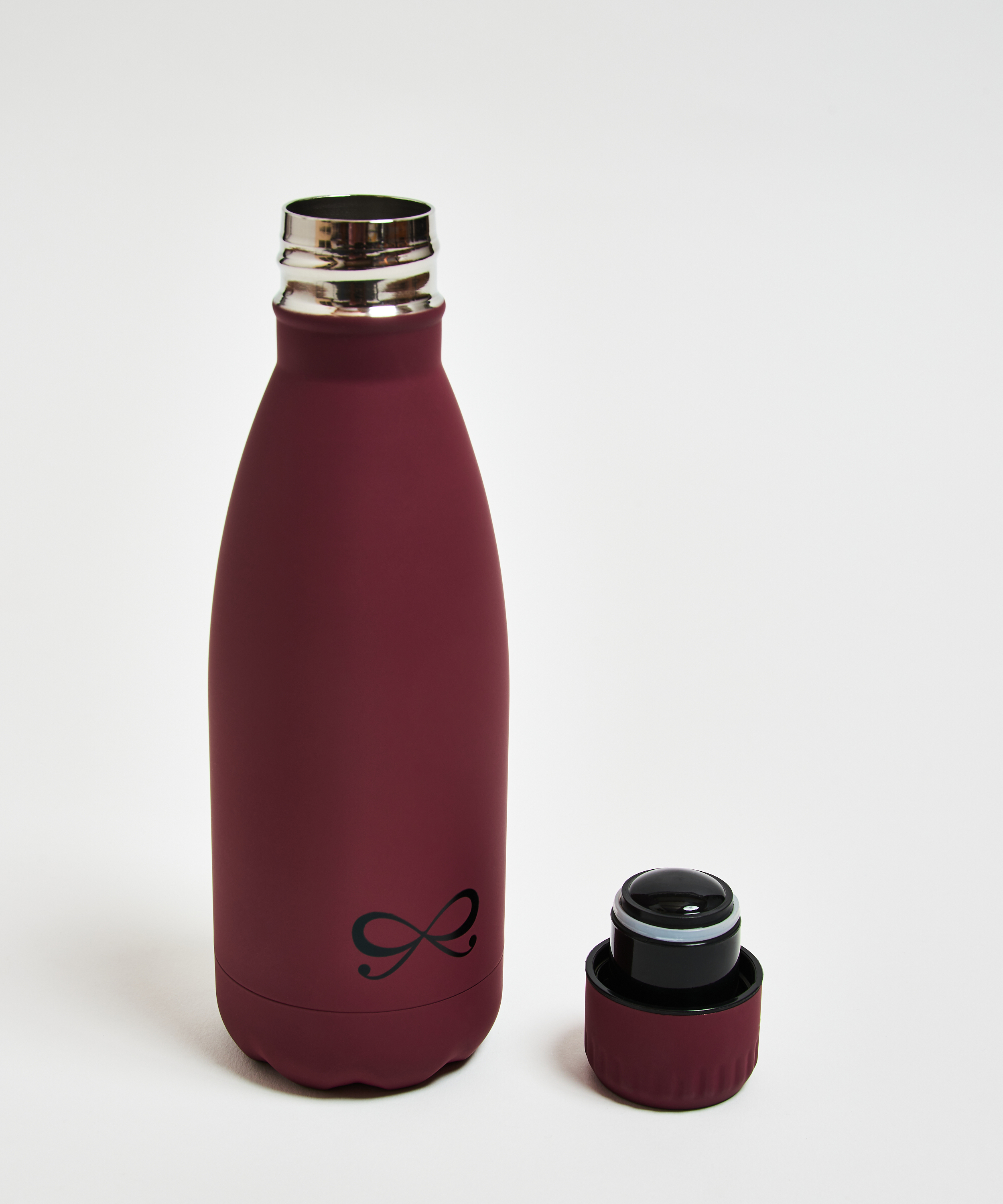 Bouteille thermos, Pourpre, main