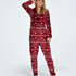 Onesie Flanelle Polaire, Rouge