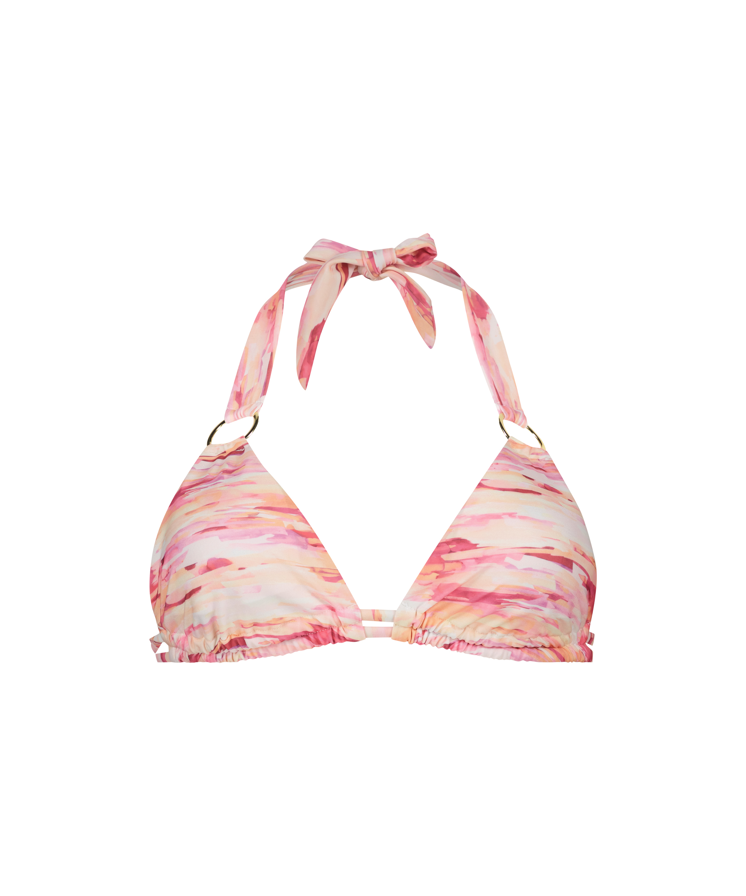 Haut de bikini triangle Amalfi, Blanc, main