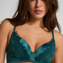 Soutien-gorge à armatures rembourré longline Julia, Vert