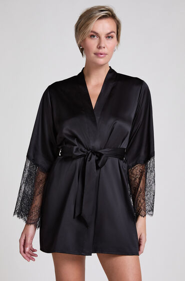 Hunkemöller Kimono Satin Zwart