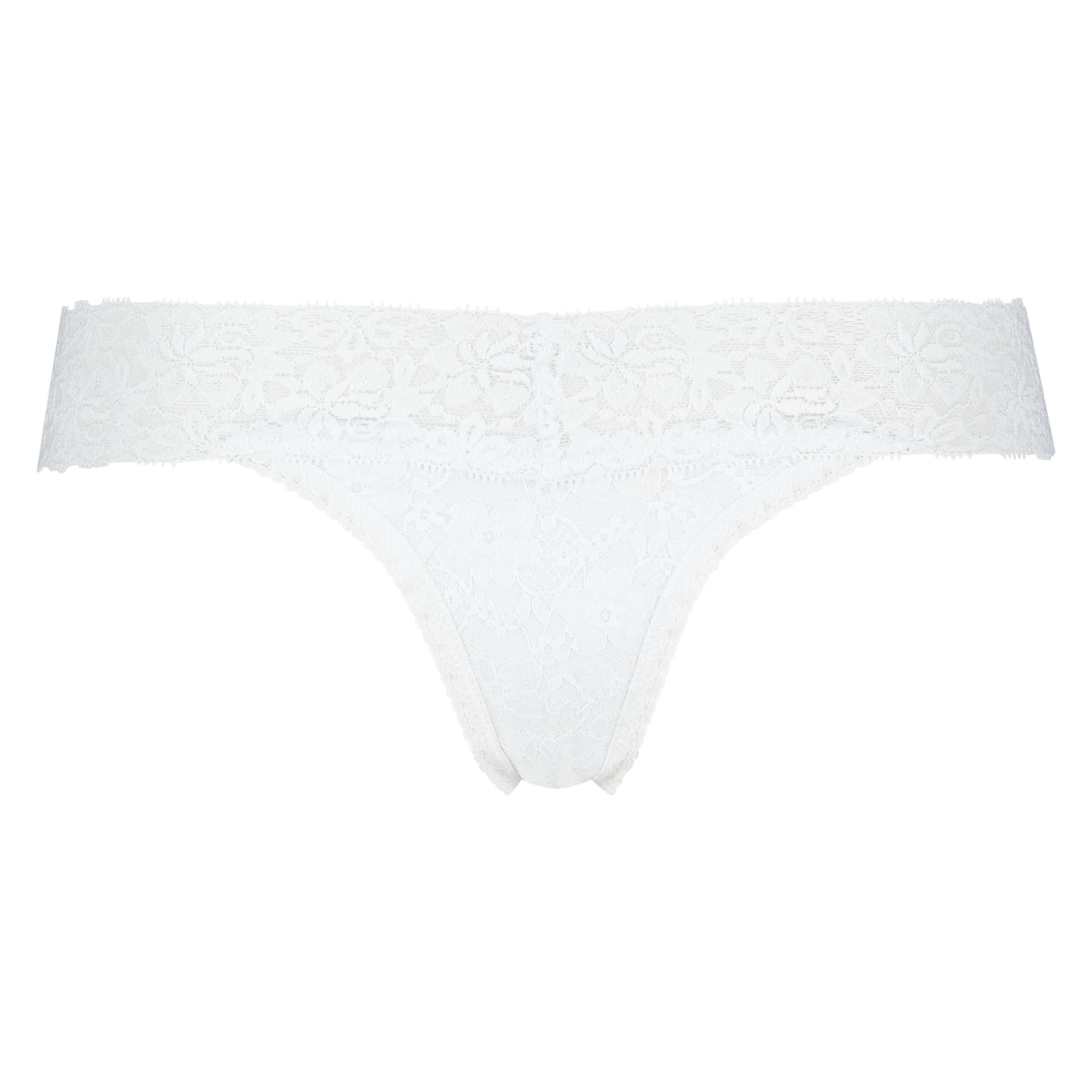 Extra lage v-string, Wit, main