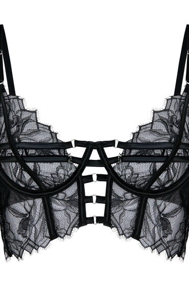 Hunkemöller Niet-Voorgevormde Longline Beugel Bh Bea Zwart, foto 3