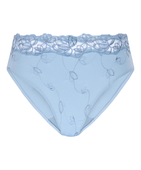 Slip taille haute Diva, Bleu