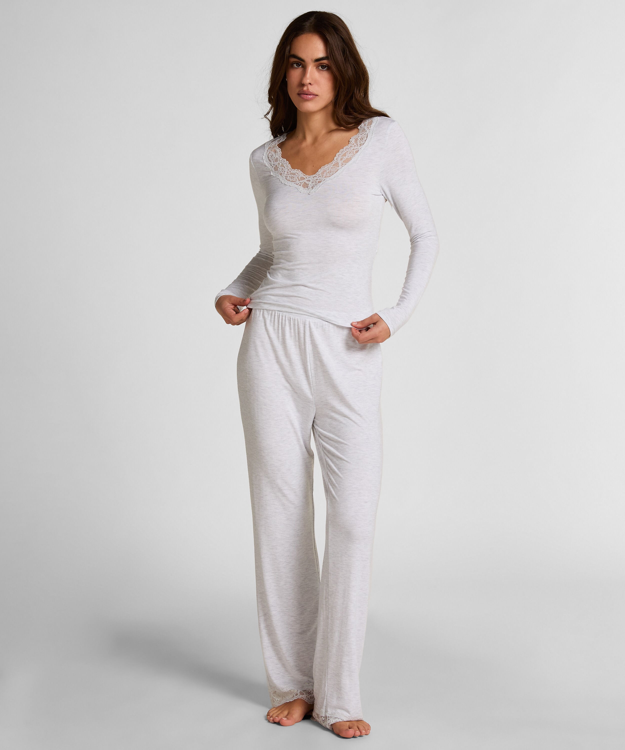 Pyjama set, Grijs