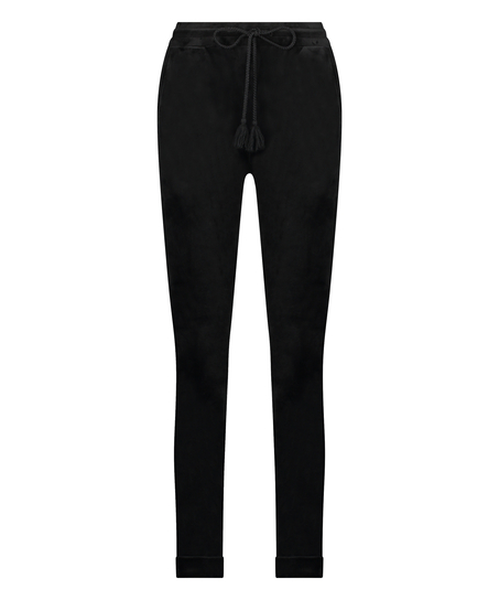 Pantalon de jogging Velours court, Noir