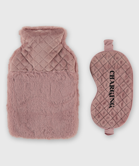 Kruik en oogmasker set, Roze