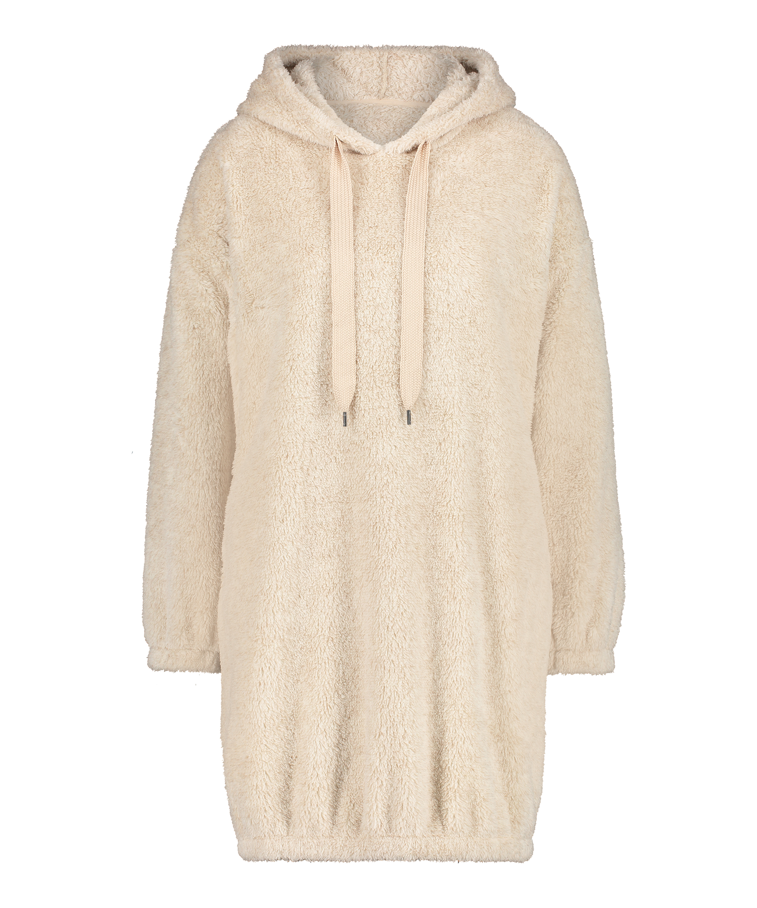 Snuggle Fleece Jurk Oodie, Beige, main
