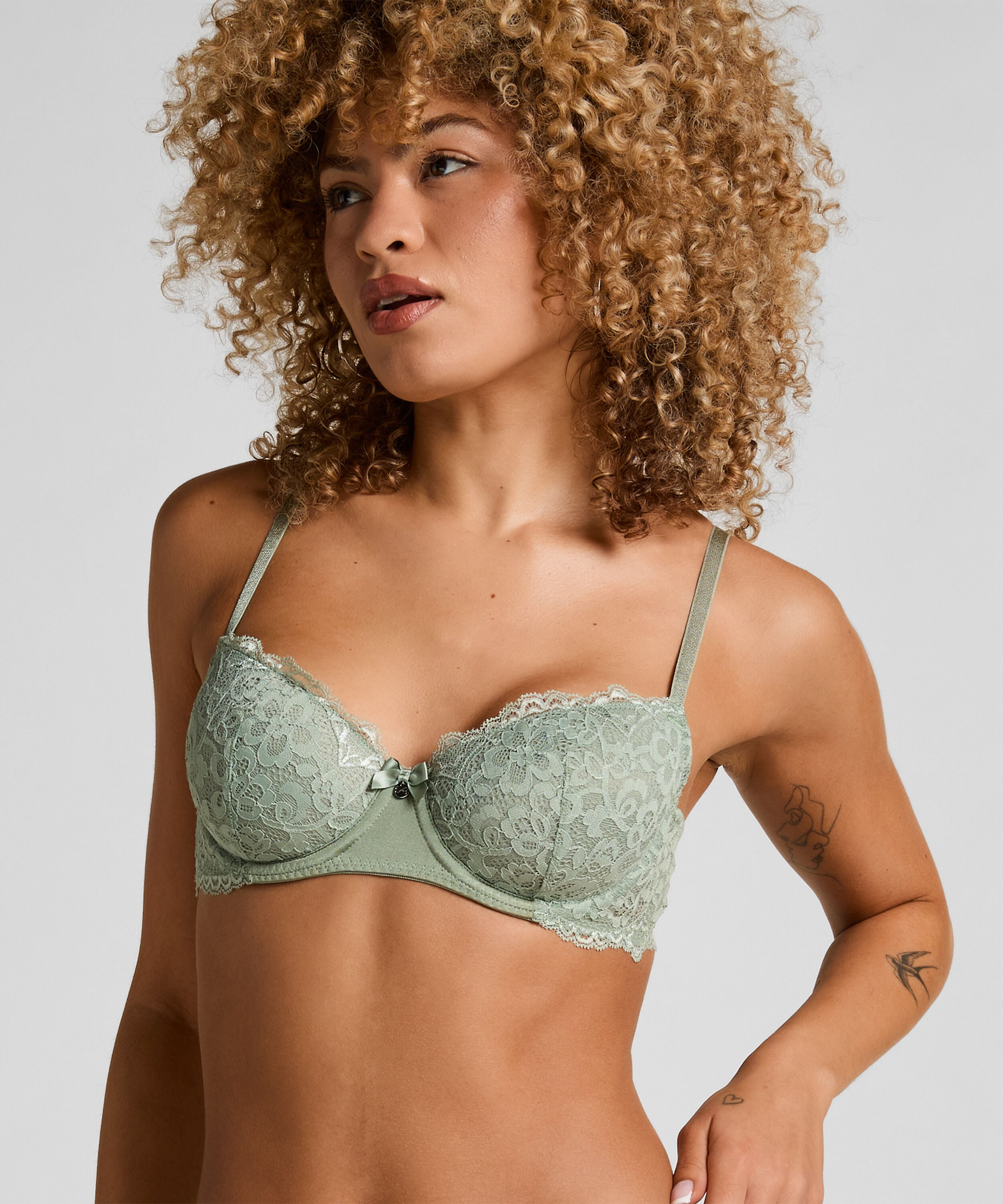 Voorgevormde beugel bh Marine, Groen Voorgevormde beugel bh Marine, Groen