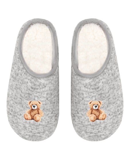 Pantoufles Ivy, Gris