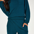 Pyjama Waffle Placket, Blauw