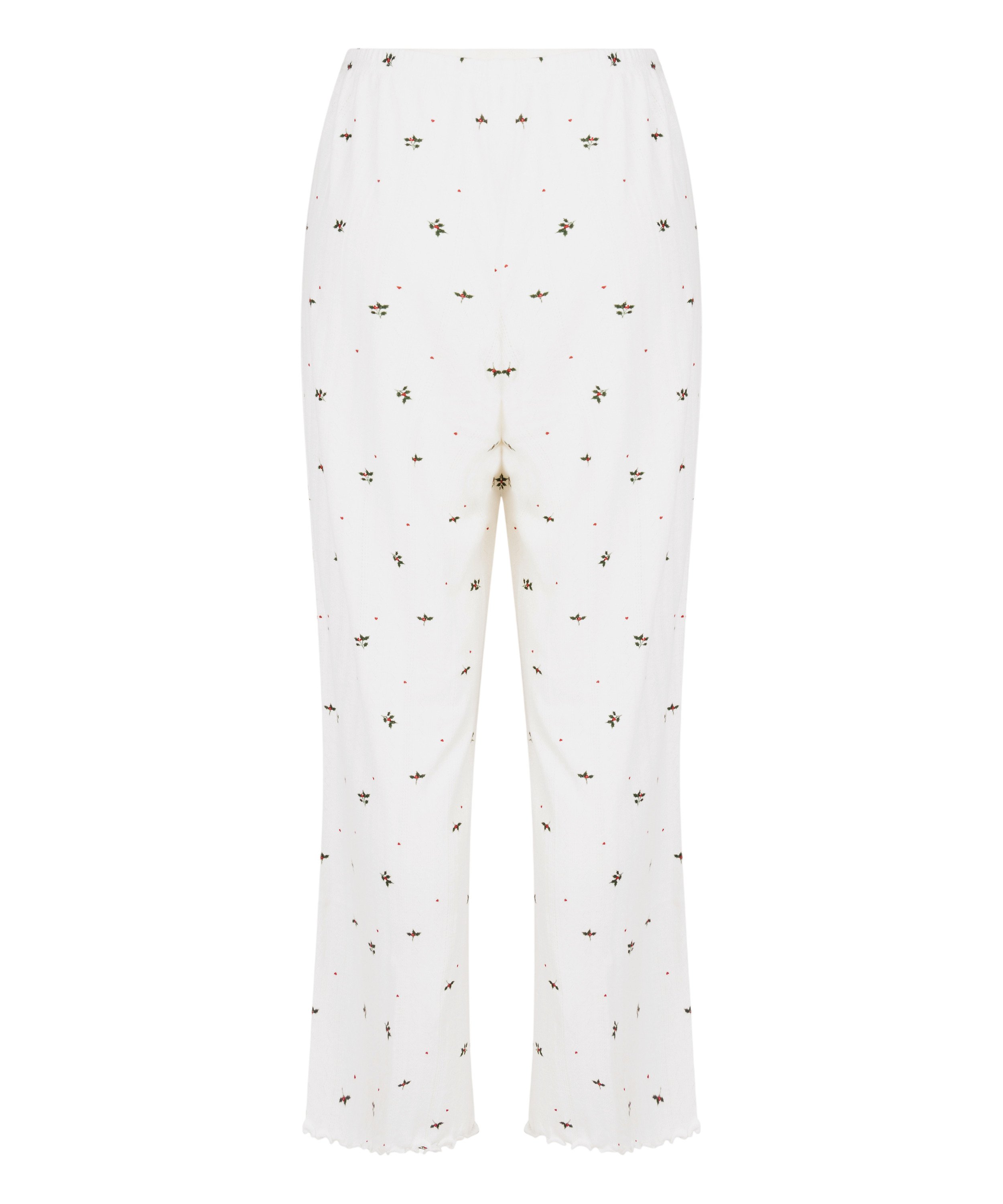 Pantalon de pyjama Pointelle, Blanc, main