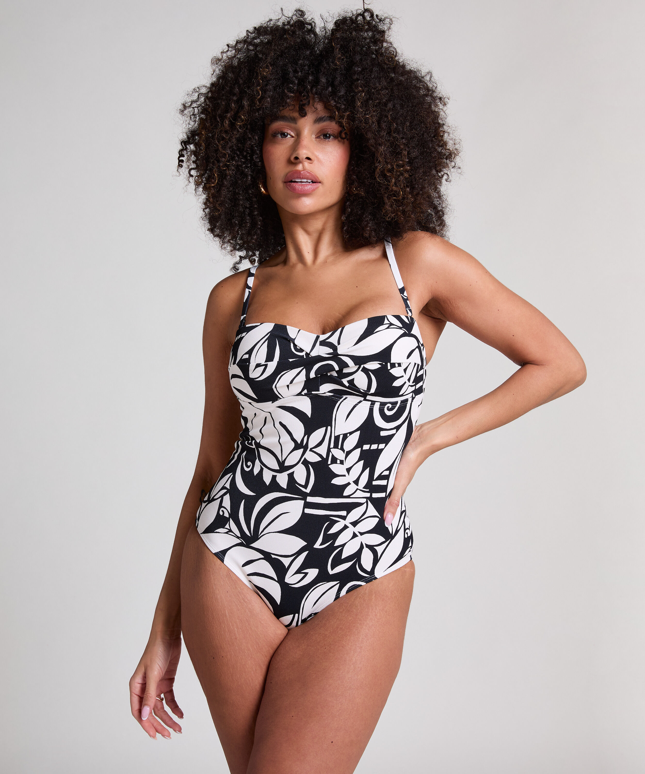 Bandeau badpak Mauritius, Zwart
