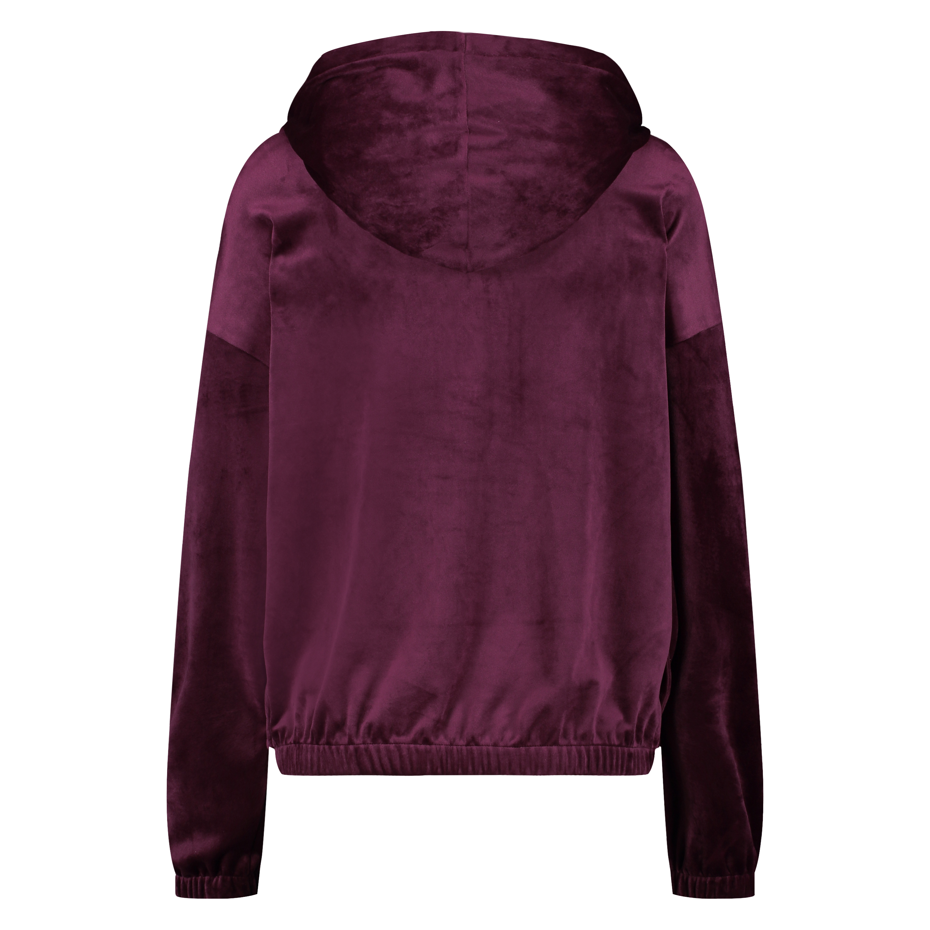 Jacket hoodie velours, Rood, main