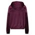 Jacket hoodie velours, Rood
