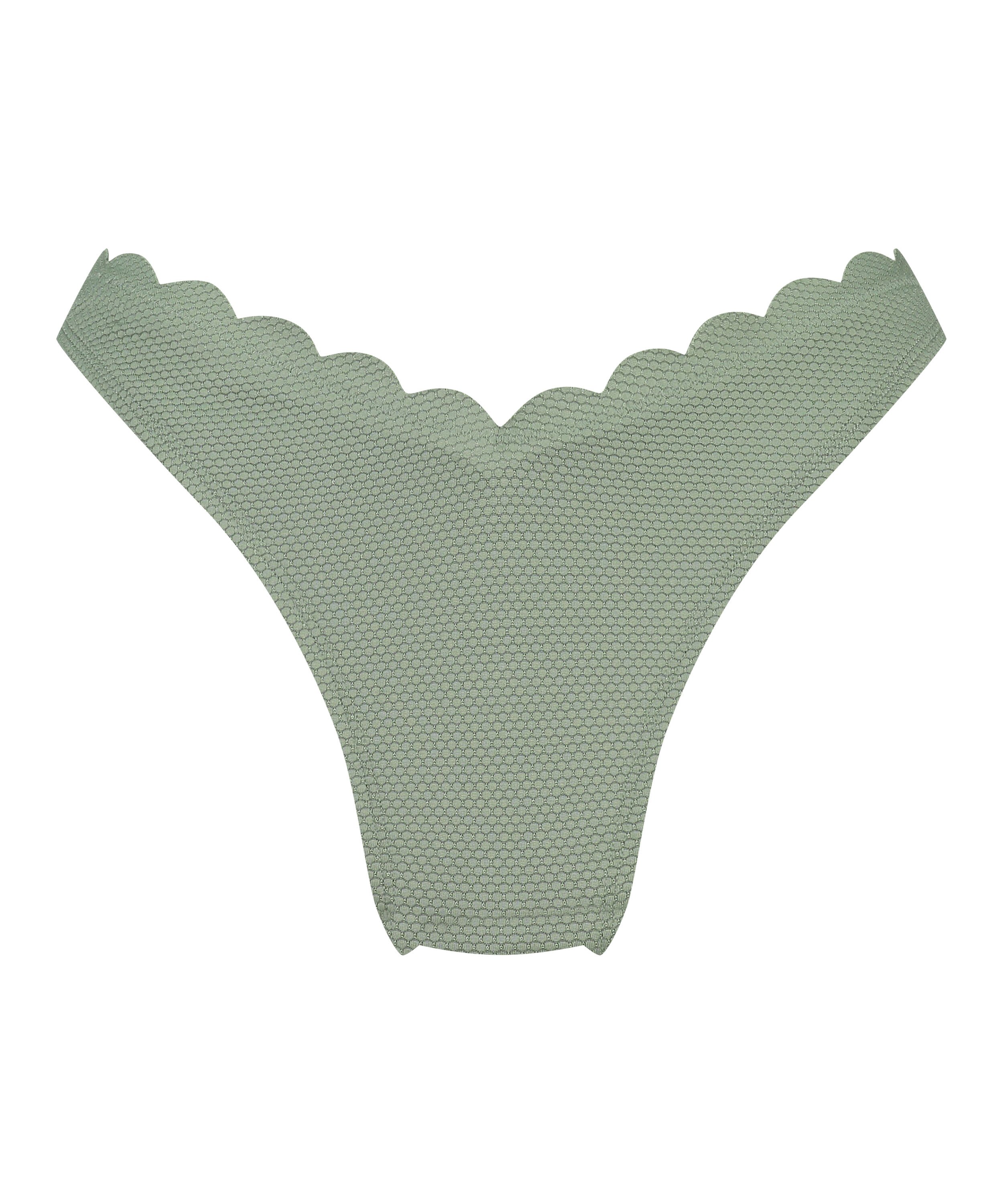 Slip de Bikini &Eacute;chancr&eacute;s Scallop, Vert