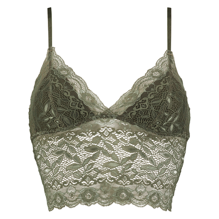Bralette longline Fancy, Vert