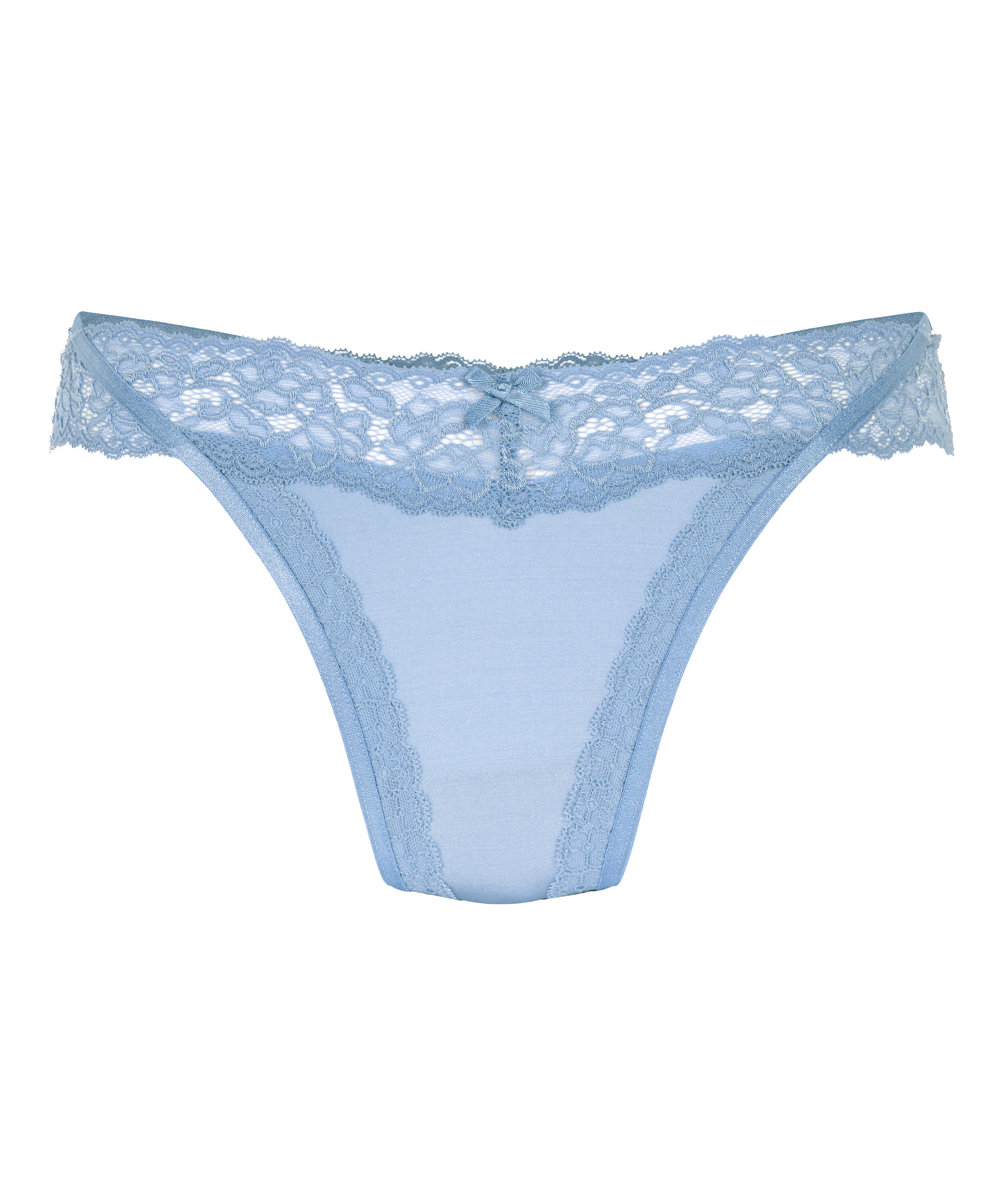 Extra lage v-string Elliena, Blauw