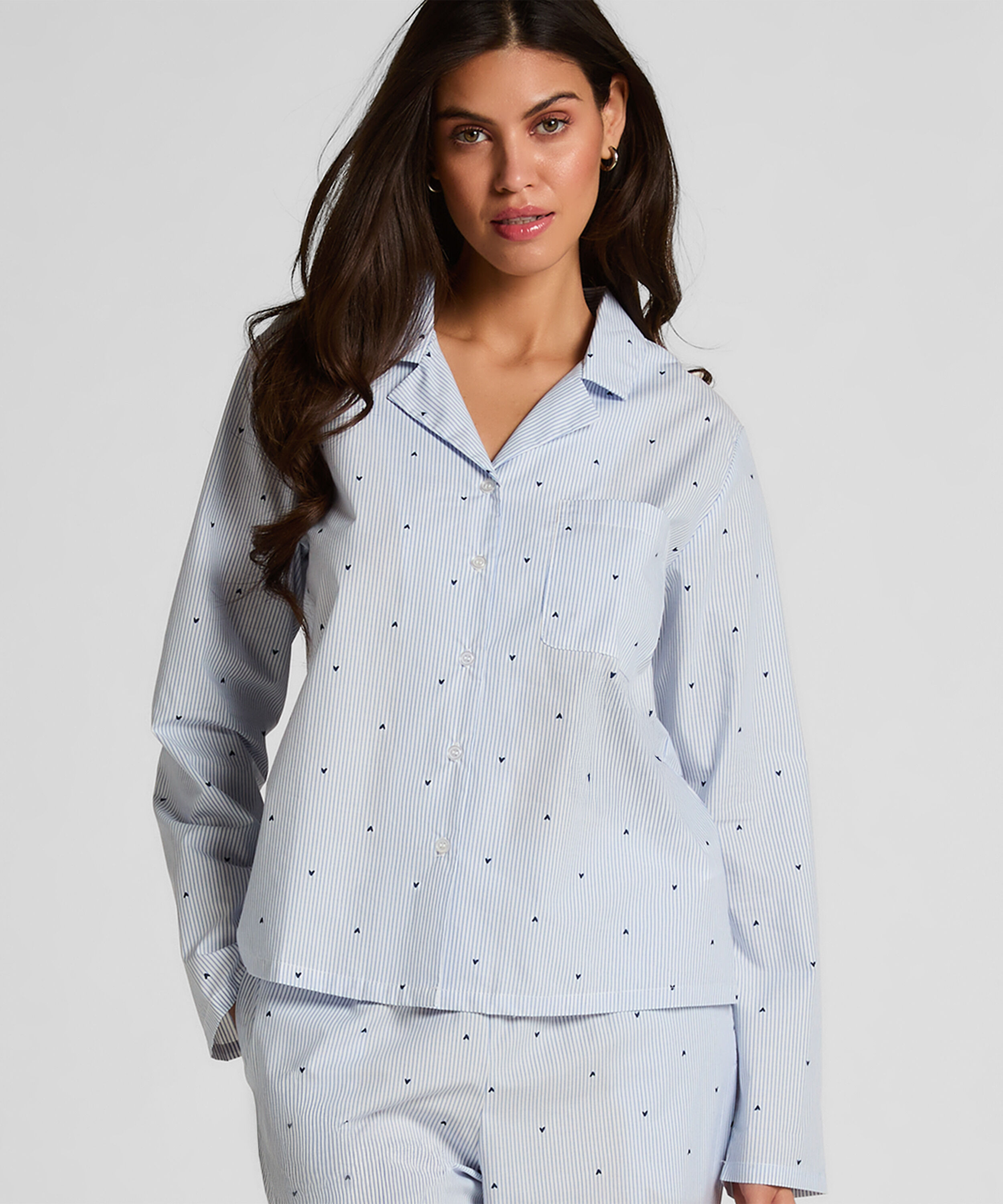 Jacket Katoen, Blauw Jacket Katoen, Blauw