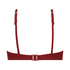 Haut de bikini à armatures non rembourré Scallop, Rouge
