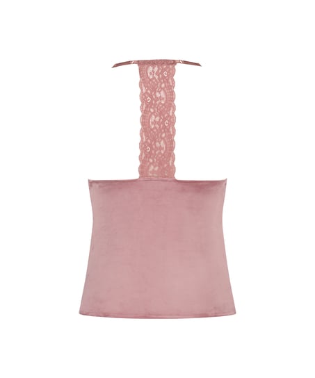 Top Velours Lace, Rose