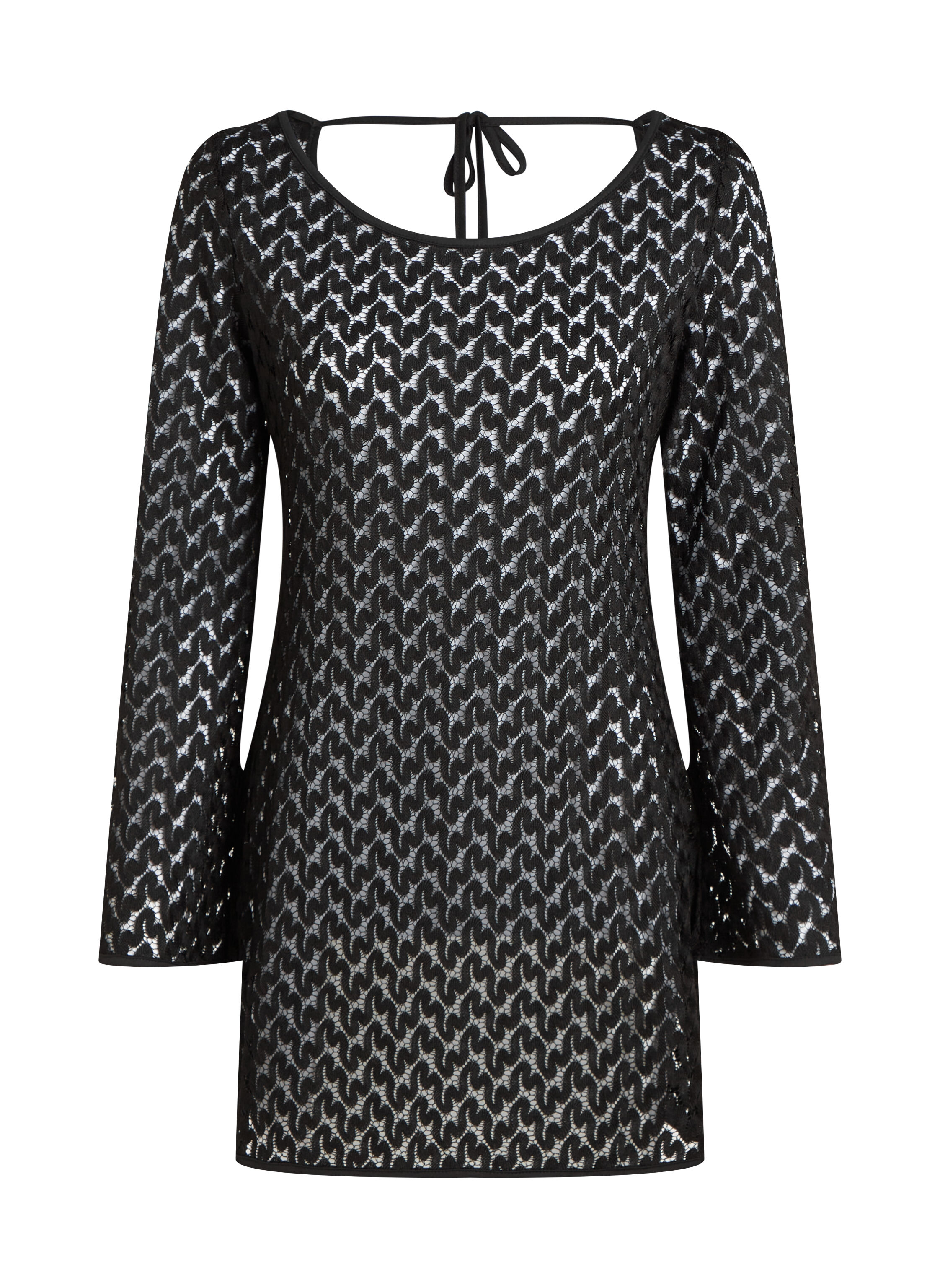 Crochet Strandjurk, Zwart