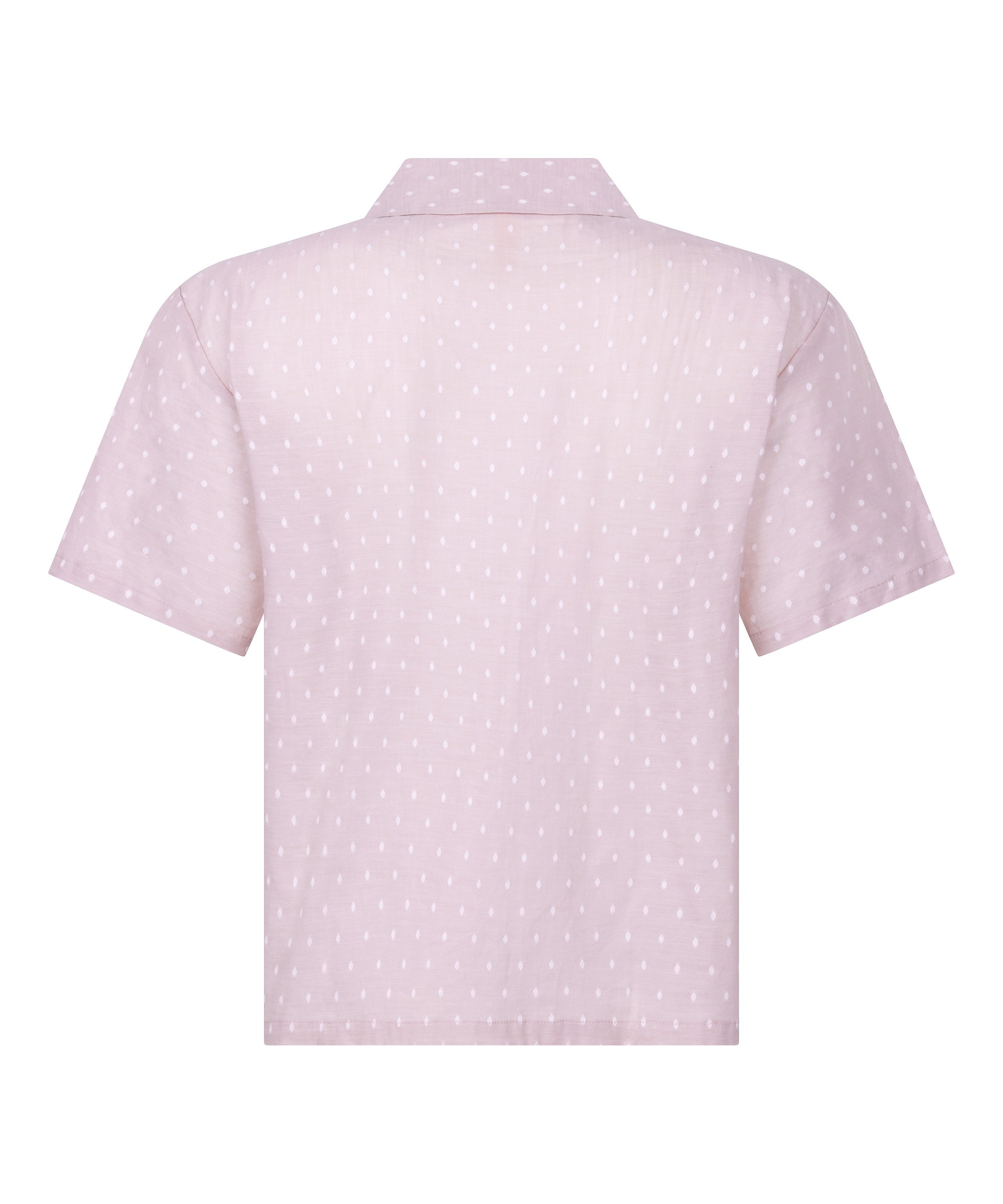 katoenen pyjama top, Roze, main