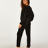 Joggingbroek Velours, Zwart