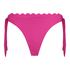 Slip de Bikini Rio Scallop Lurex, Rose