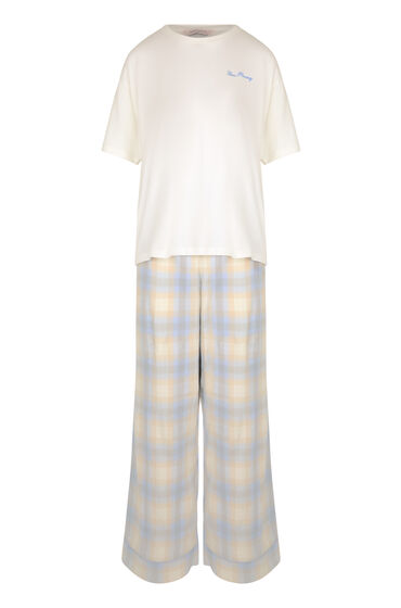 Hunkemöller Pyjamaset Check Blauw, foto 3