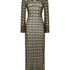 Robe maxi en crochet, Vert