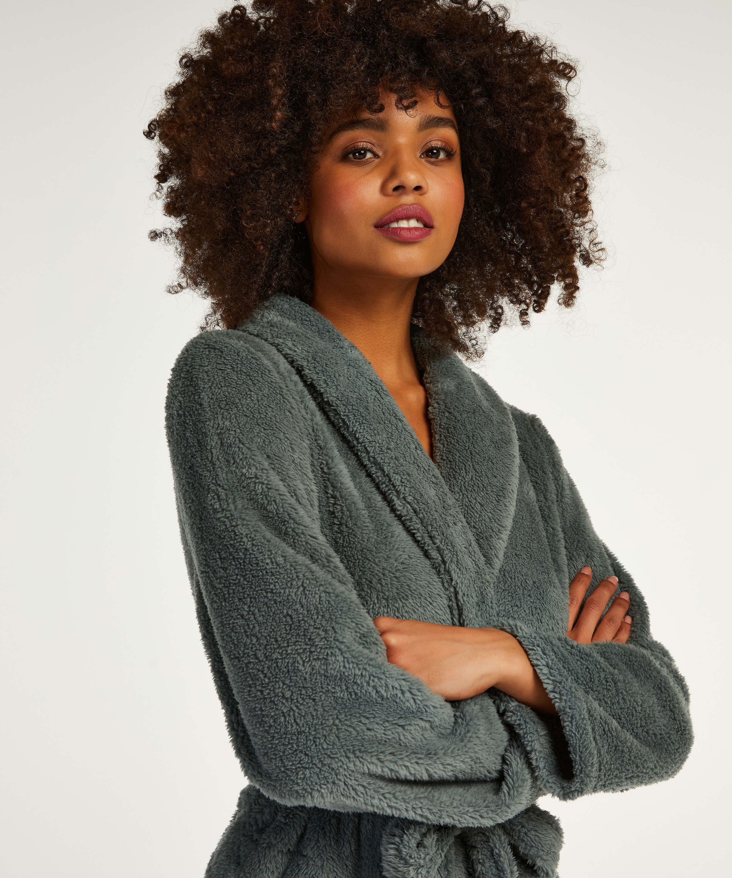 Peignoir Fleece, Vert, main