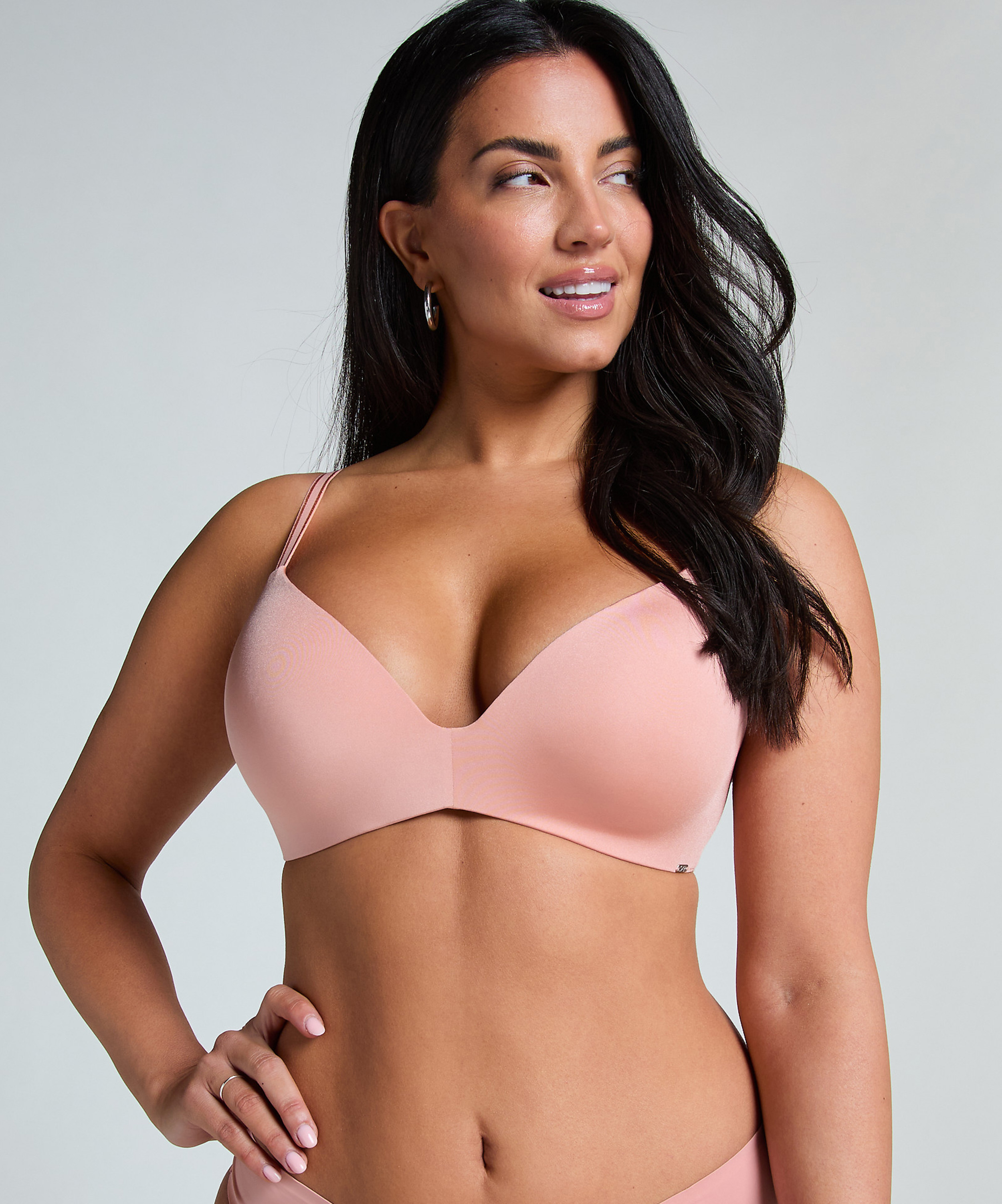 Soutien-gorge sans armatures préformé Mona, Rose, main
