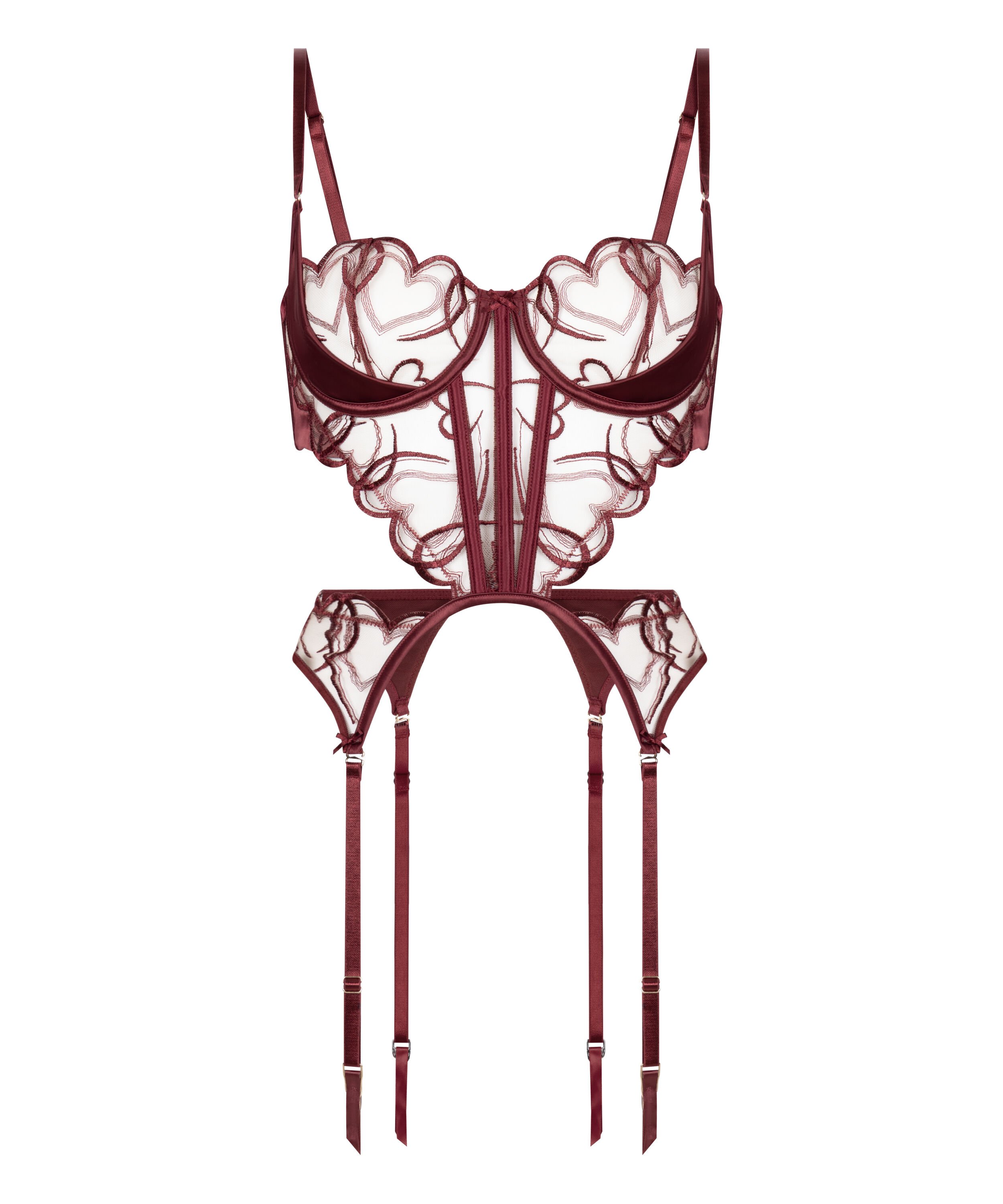 Bustier Olivia, Rood